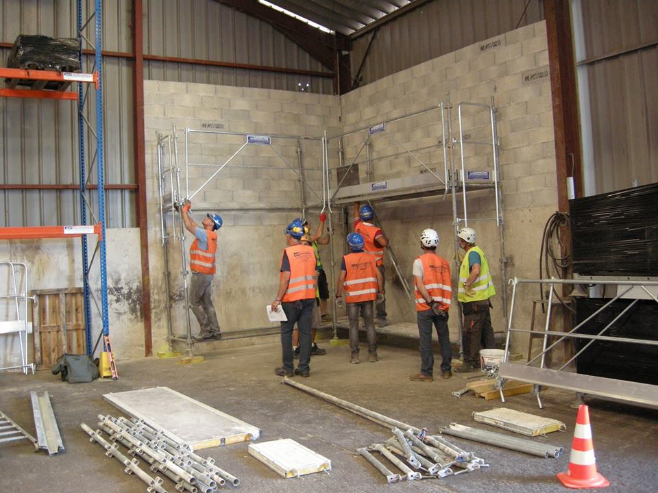 Formation echafaudage fixe à pied